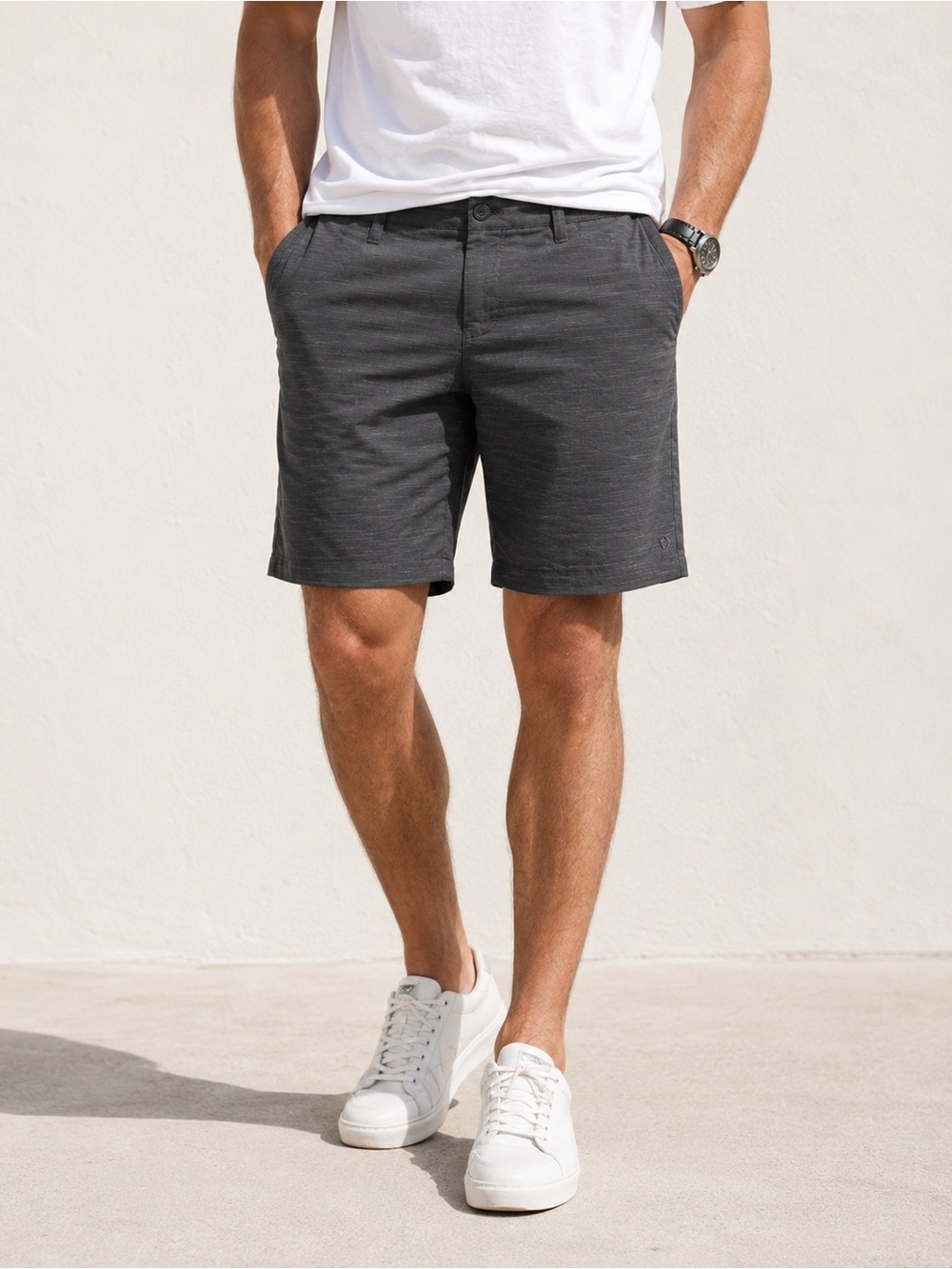 Hang Ten Men's Gray Hybrid Shorts